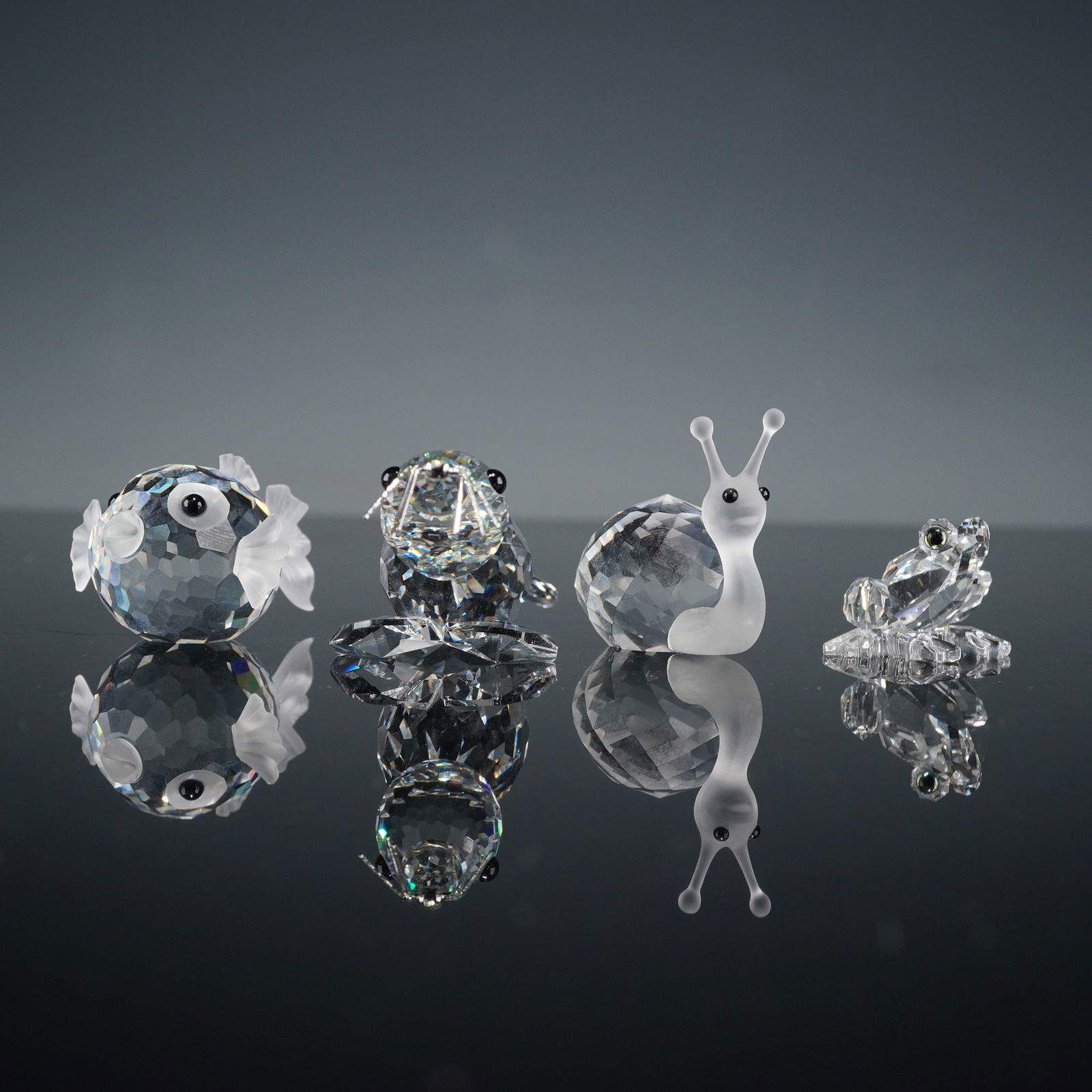 4pc Swarovski Silver Crystal Assorted Figurines (1 of 7)