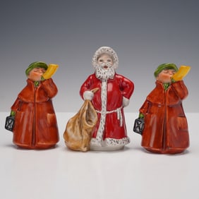 3pc Goebel Figurines, Santa Claus and Carolers
