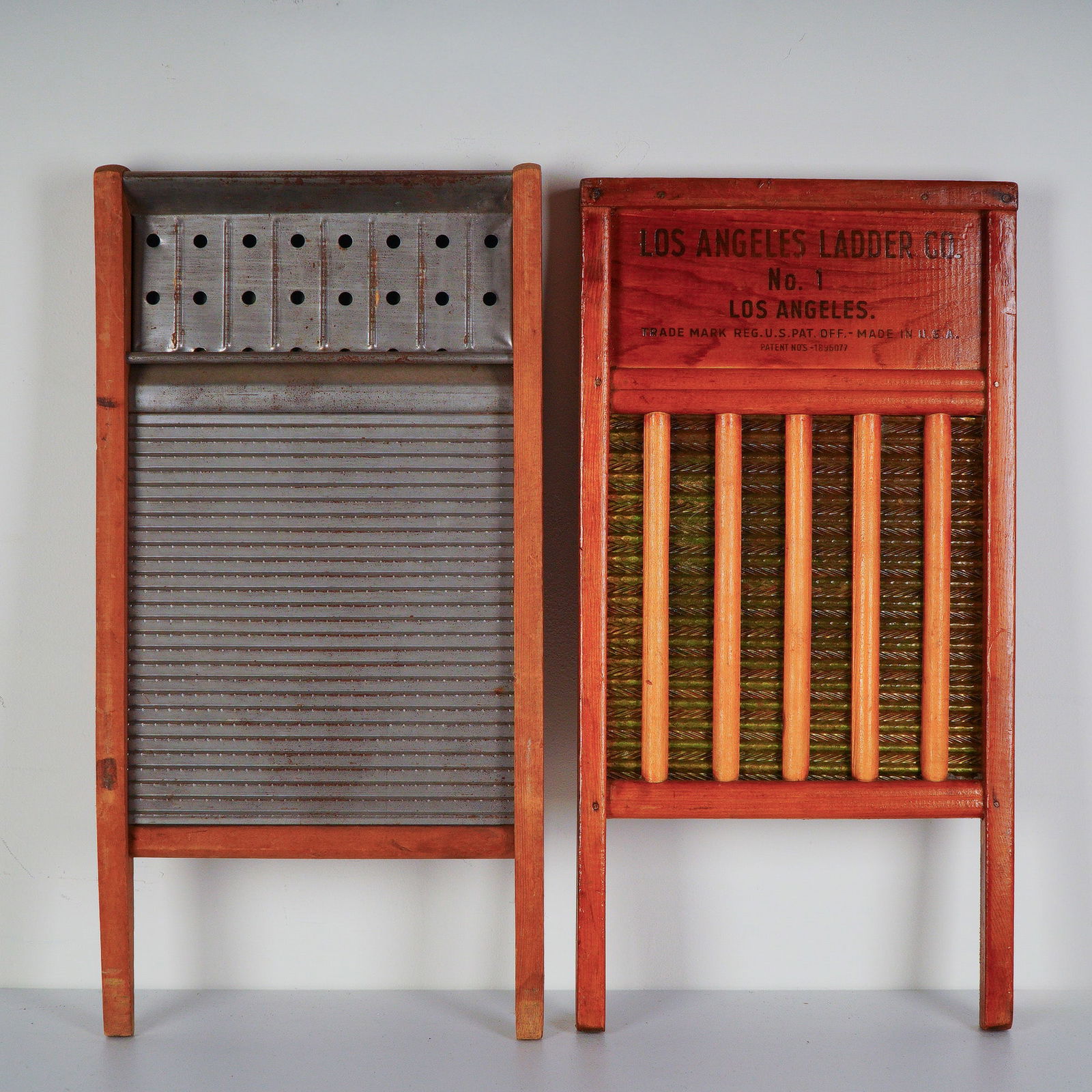 Pair of Antique Washboards, National & Los Angeles Ladder Co. (1 of 7)