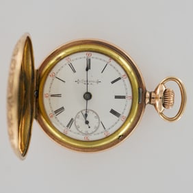 Trenton Fortuna LS Rambler 10 Years Gold Filled Hunter Case Pocket Watch