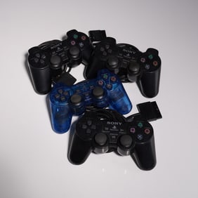 4pc Sony PlayStation Wired Analog Controllers