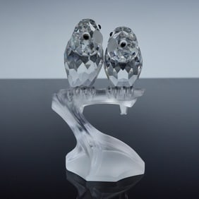 Swarovski Crystal Lovebirds Figurine, Togetherness