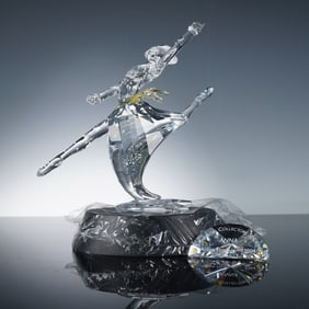 2p Swarovski Magic of Dance Crystal Figurine & Plaque, Anna