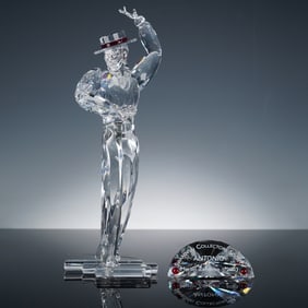 2pc Swarovski Crystal Figurines, Antonio & Magic of Dance Plaque