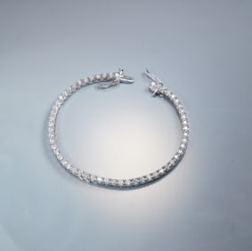 18K White Gold 2.00ctw Diamond Tennis Bracelet