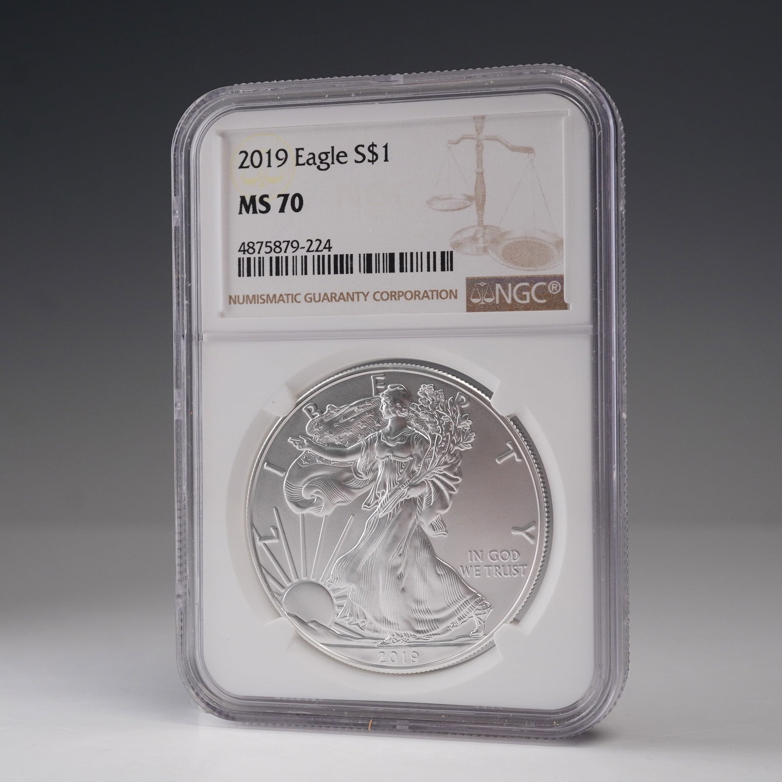 2019 American Silver Eagle Type 1 NGC Graded MS 70 (1 of 4)
