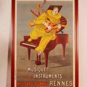 Betto Lotti, 1925 Bossard-Bonnel Rennes Instruments Lithograph Poster