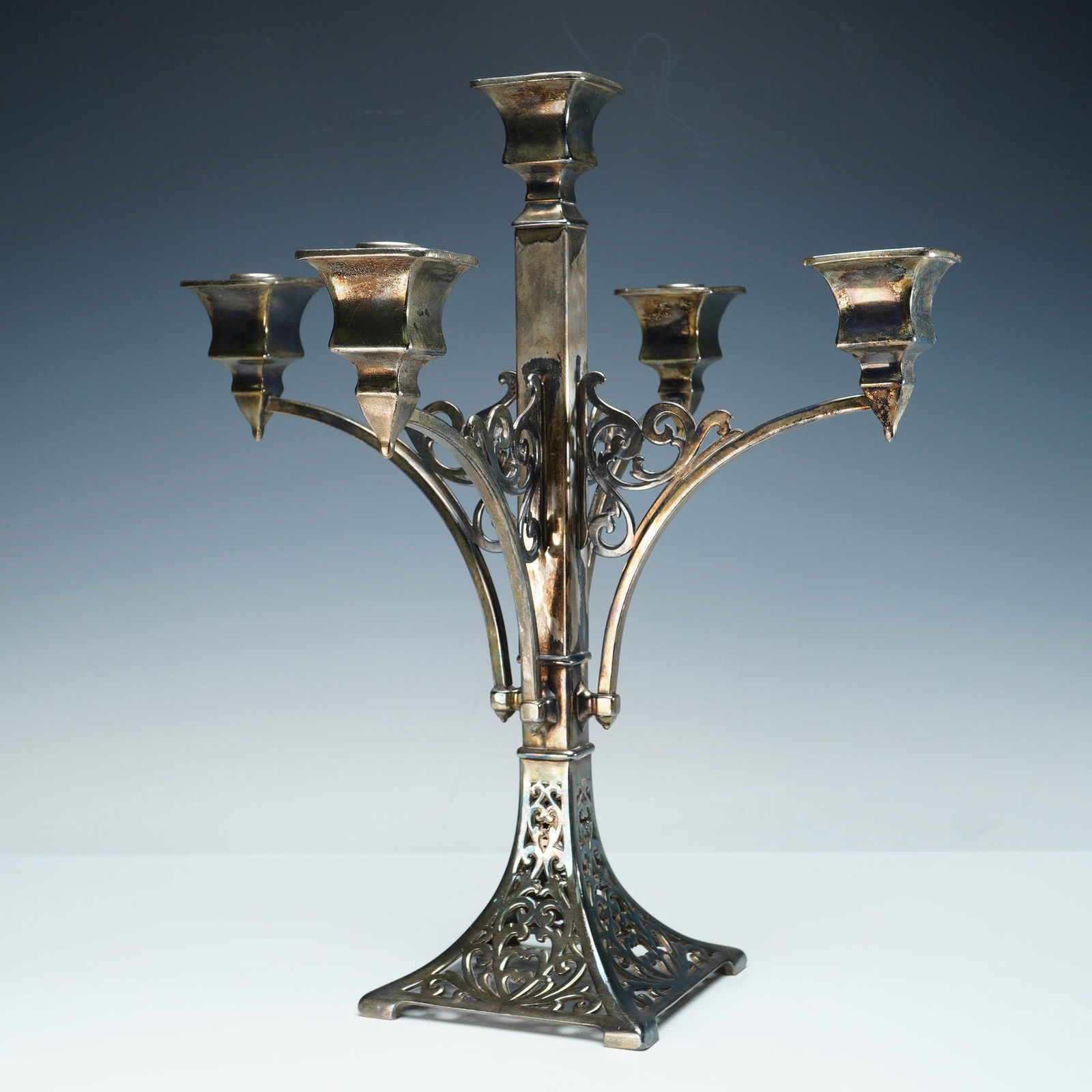 Forbes Silverplated 5-Socket Candelabra (1 of 8)
