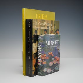 3pc Illustrated Art Books, Monet, Kahlo, and Impressionism