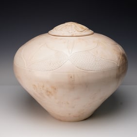 Michael Ezzell Art Pottery Vessel with Cover