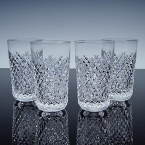 4pc Waterford Alana Crystal Highball Glasses