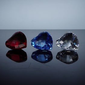 3pc Swarovski Crystal SCS Hearts