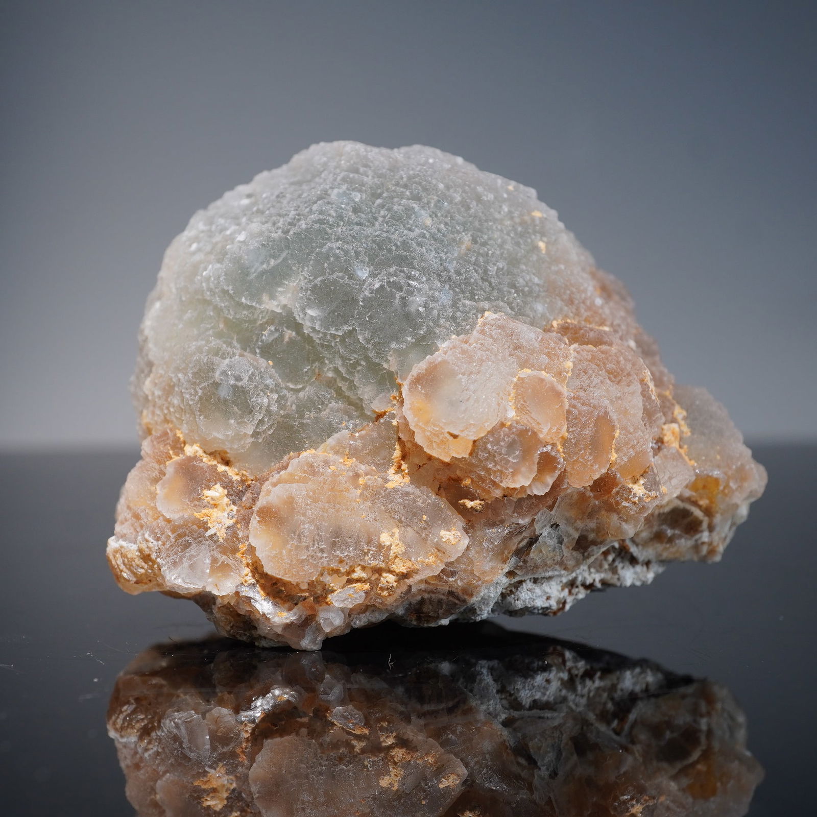 Botryoidal Green and Tan FluoriteMineral Specimen w/ Calcite Crust (1 of 9)