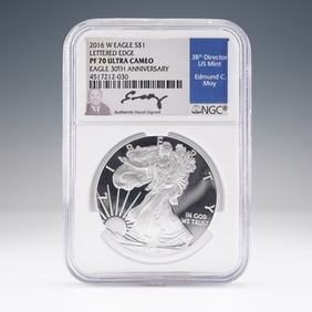 2016-W American Silver Eagle $1 Coin NGC Graded PF70 Ultra Cameo