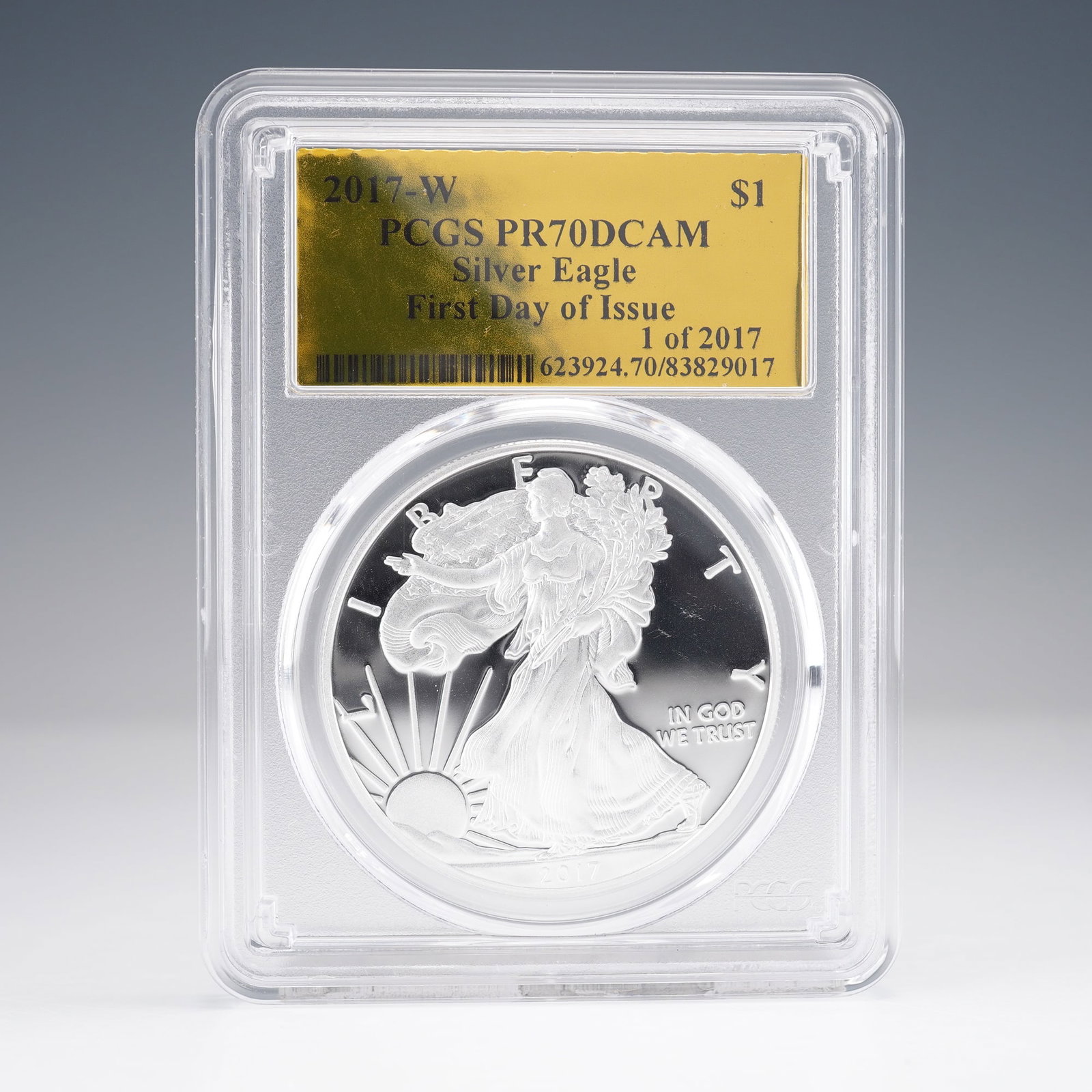 2017-W American Silver Eagle First Day Issue $1 Coin PCGS Graded PR70 DCAM (1 of 4)