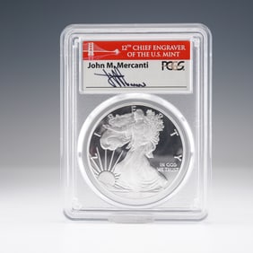 2018-S American Silver Eagle First Day Issue $1 Coin PCGS Graded PR70 DCAM