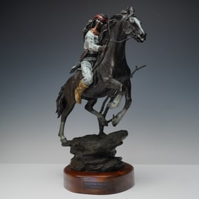 Ralph Royal, Polychrome Bronze Sculpture, Sierra Madres, Signed & Numbered