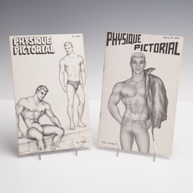 2pc 1963 Physique Pictorial Beefcake Magazines with Tom of Finland