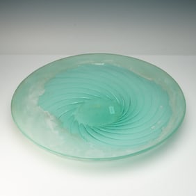Cenedese Murano Frosted Glass Platter
