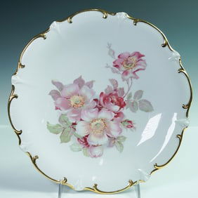 Schumann Arzberg Bavaria Wild Rose Charger for Golden Crown E&R