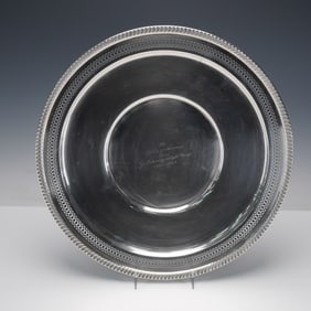 Fisher Sterling Silver Presentation Platter