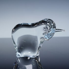 Contemporary Art Glass Bull
