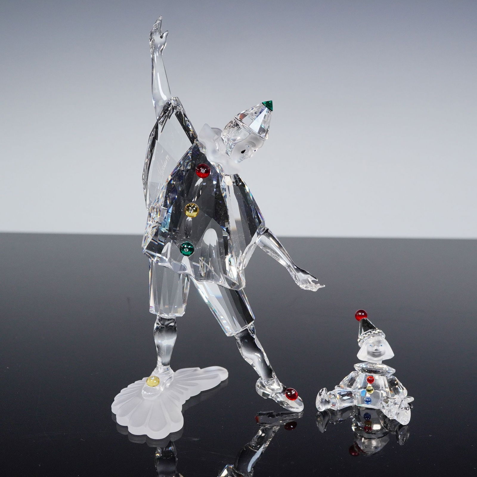 2pc Swarovski Crystal Figurines, Pierrot 230586 and Puppet 217207 (1 of 6)