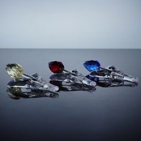 3pc Swarovski Crystal SCS Tulips