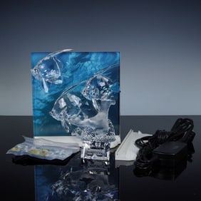 5pc Swarovski Wonders of The Sea Figurine, Community, Plaque & Shells