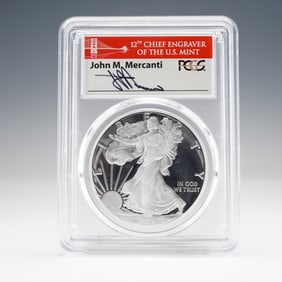 2018-S American Silver Eagle First Day Issue $1 Coin PCGS Graded PR70 DCAM