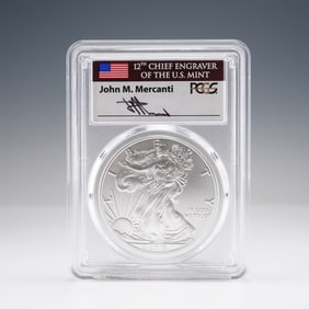 2019 American Silver Eagle First Day Issue $1 Coin PCGS Graded MS70