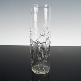 Dancing Ladies Glass Vase
