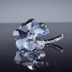 Swarovski Crystal Figurine, Four Leaf Clover