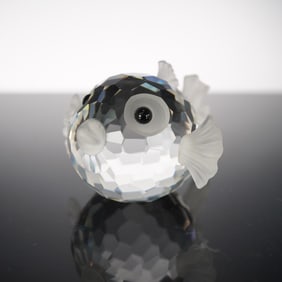 Swarovski Crystal Figurine, Large Blowfish 010013