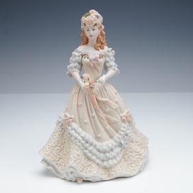 Coalport Age of Elegance Porcelain Figurine,  Easter Bonnet