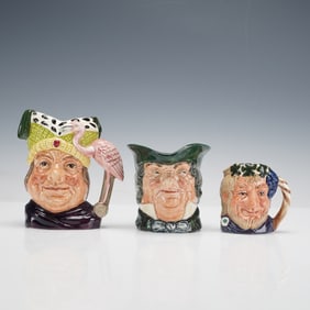 3pc Royal Doulton Character Jugs, Ugly Duchess, Bacchus and Parson Brown