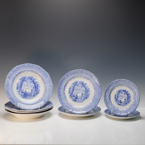 8pc PW & Co Pearl Stoneware Plate Set, Venus