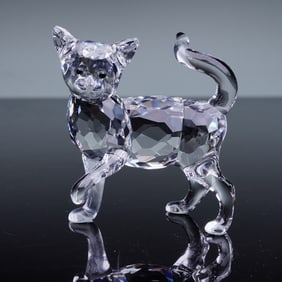 Swarovski Crystal Cat Mother Standing Figurine