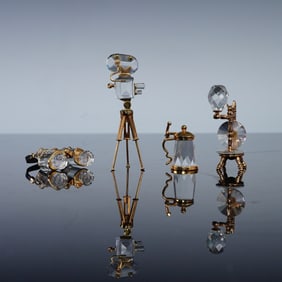 4pc Swarovski Crystal Miniature Figurines