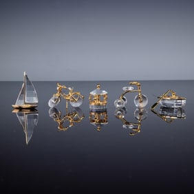 5pc Swarovski Crystal Memories Figurines