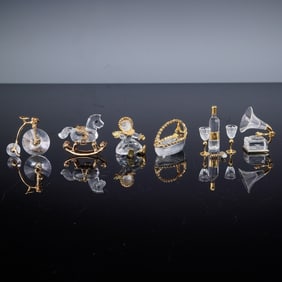 5pc Swarovski Crystal Memories Miniature Figurines