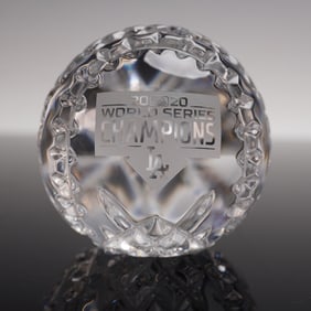 Waterford Crystal Baseball, 2020 World Series Champions Los Angeles Dodgers