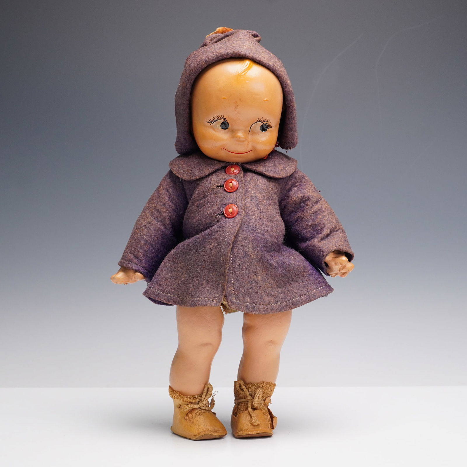Kewpie Composition Doll in Blue Jacket (1 of 8)