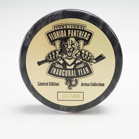Florida Panthers Inaugural Year Limited Edition Stone Puck