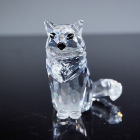 Swarovski Crystal Cat Sitting Figurine, Model 160799
