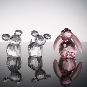 Swarovski Crystal Lovlots Mice and Rabbit Figurines