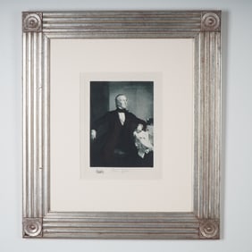 John Tyler Presidential Portrait Limited Edition Etching on Paper w/ COA