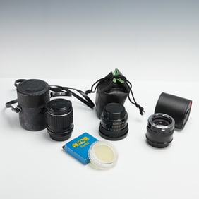 3pc Asahi Pentax & Alcor Photography Lenses & Filters