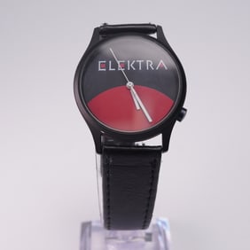 Elektra Genuine Leather Wristwatch