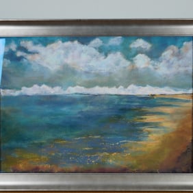 Maudie Huff, Pastel on Paper Painting, End of Day, Signed